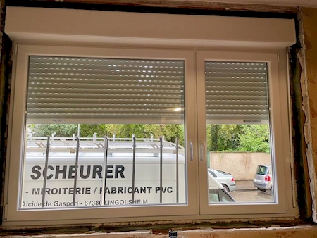 Installation de fenêtres et menuiserie PVC pour un appartement chez un particulier à Strasbourg